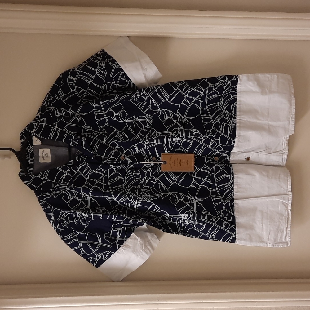 NWT, Rebel James & Charli Navy Shirt
